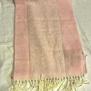 Pretty Pink Calvin Klein Soft Logo Scarf